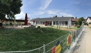 KiTa Hanflandweg: Hier wird umgebaut, innen und außen, für eine Kinderkrippe